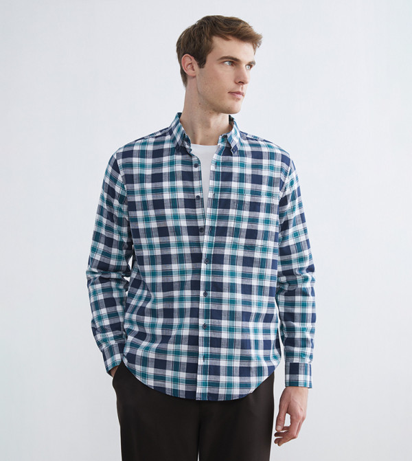 Plaid Long Sleeves Casual Shirt