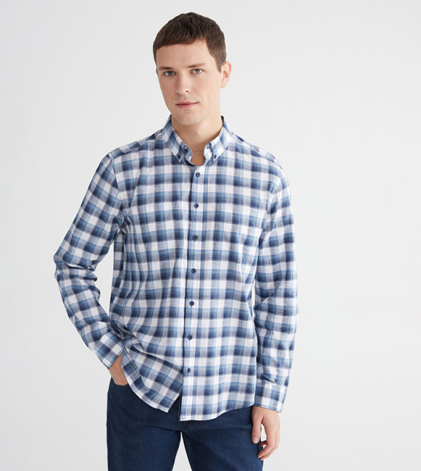 Plaid Long Sleeves Casual Shirt