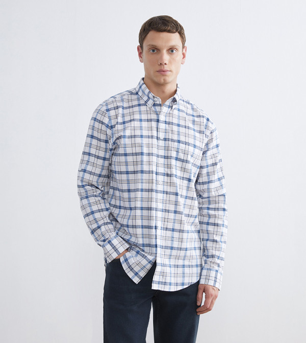 Plaid Long Sleeves Casual Shirt