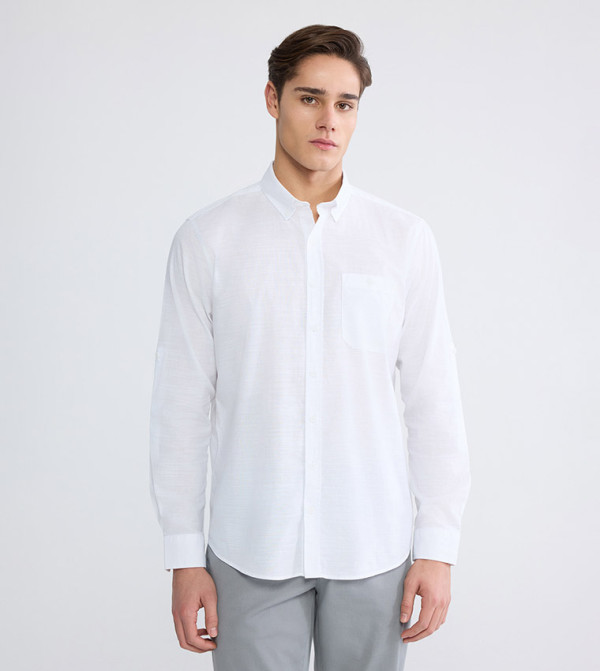 Long Sleeves Poplin Shirt