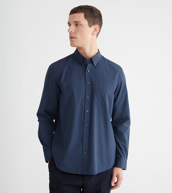 Solid Long Sleeves Casual Shirt
