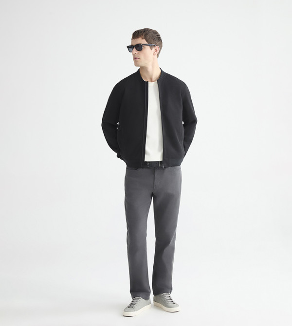 Solid Standard Fit Trousers