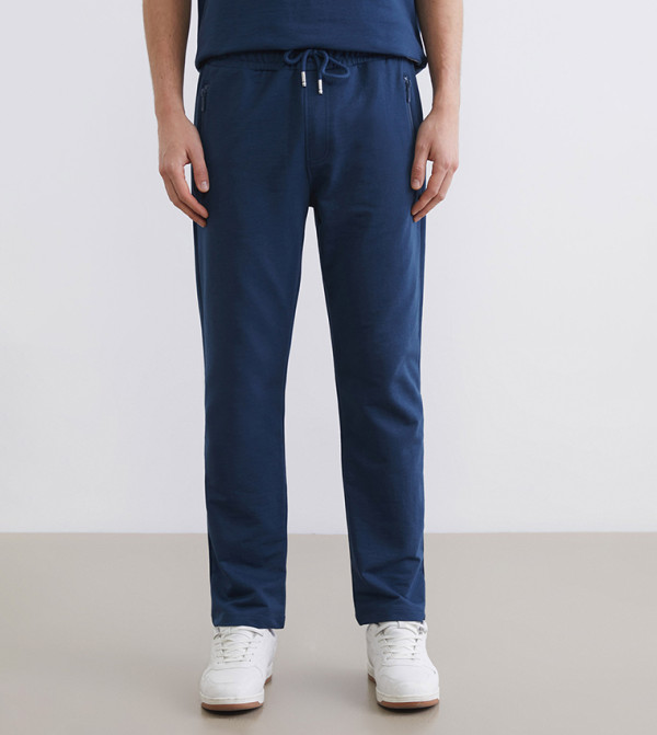 Drawstring Waist Straight Fit Sweatpants