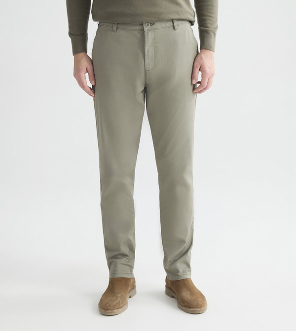 Mid Rise Slim Fit Gabardine Chinos