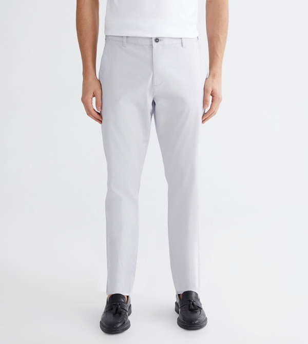 Mid Rise Slim Fit Gabardine Chinos