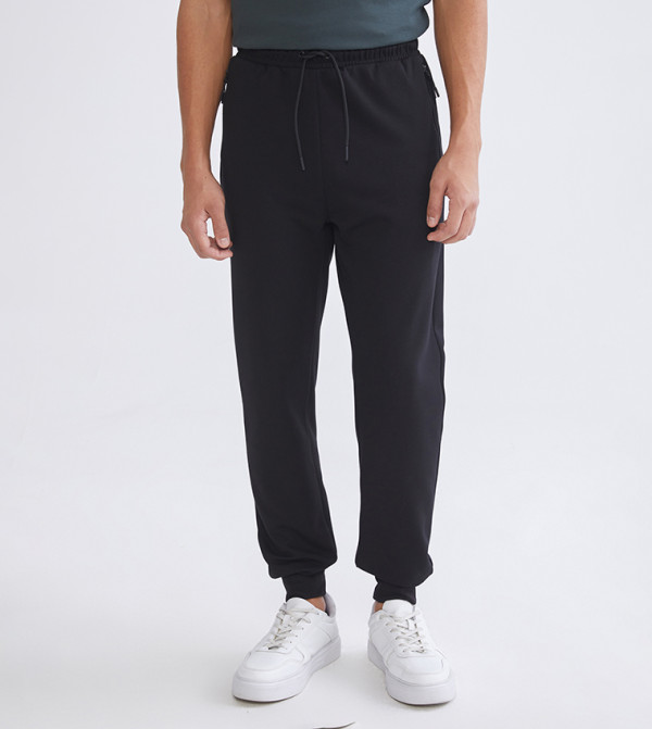 Drawstring Waist Regular Fit Joggers