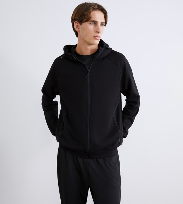 Solid Long Sleeves Hoodie