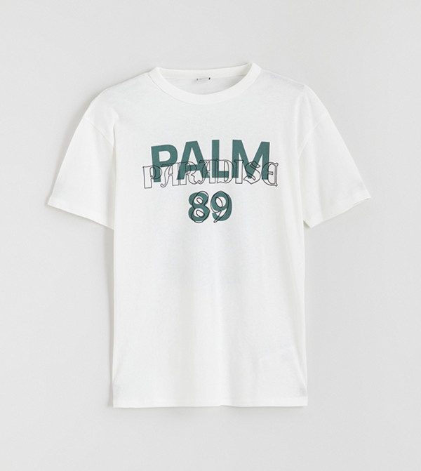 تيشيرت أطفال كم قصير بطبعة