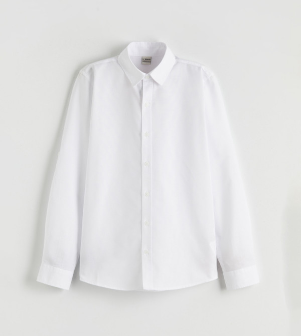 قميص سادة كم طويل