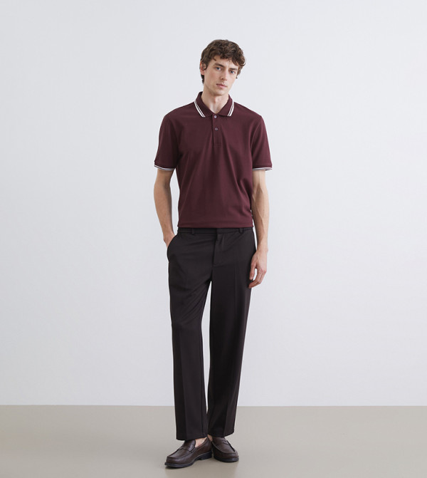 Solid Short Sleeves Polo T-Shirt