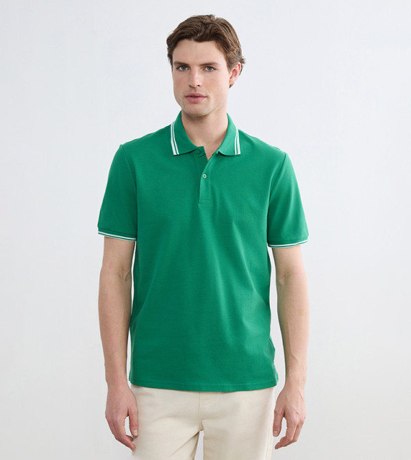 Short Sleeves Pique Polo T-Shirt