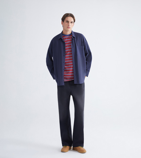 Faded Mid Rise Jeans