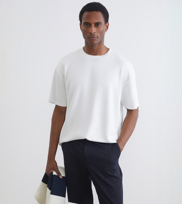 Solid Crew Neck Short Sleeves T-Shirt