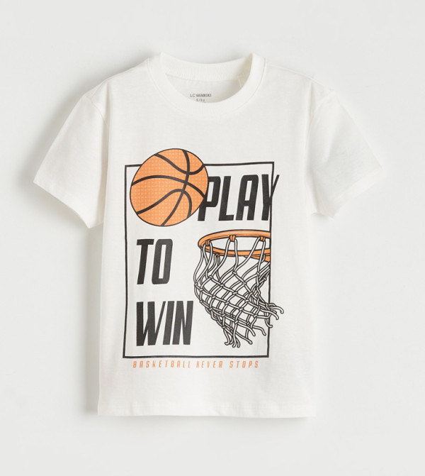 Printed Short Sleeves Crew Neck T-Shirt