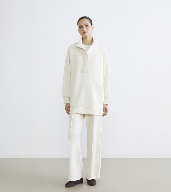 Solid Elastic Waist Soft Touch Sweatpants