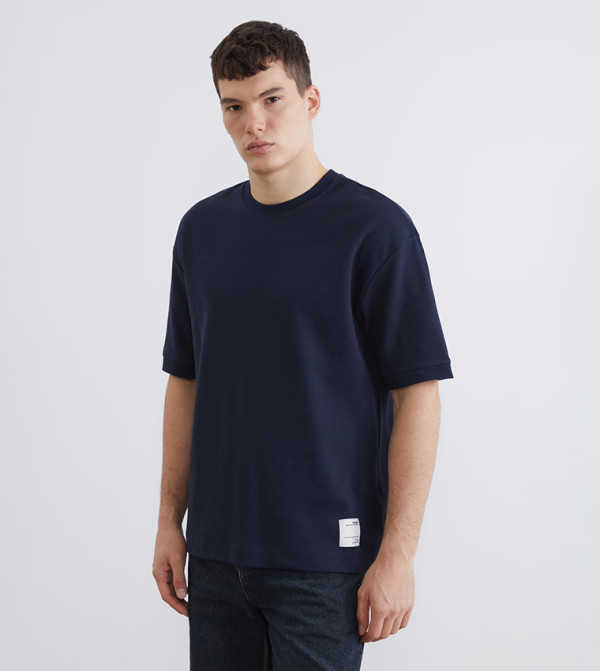 Solid Crew Neck T-Shirt