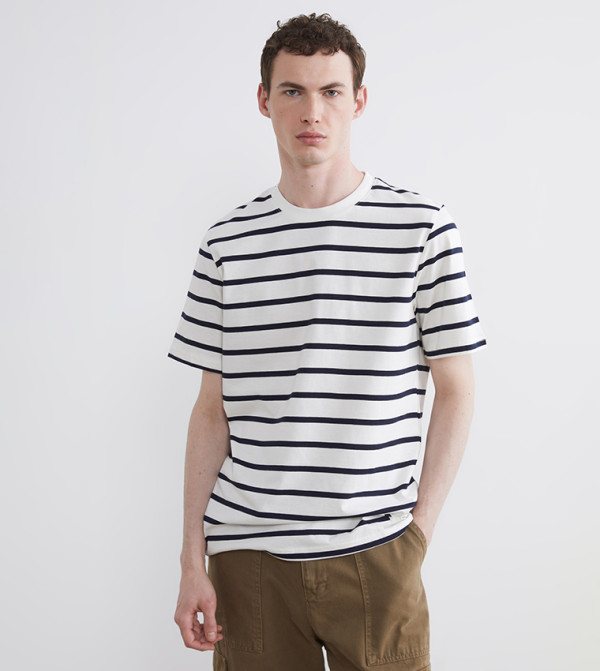 Striped Short Sleeves Casual T-Shirt
