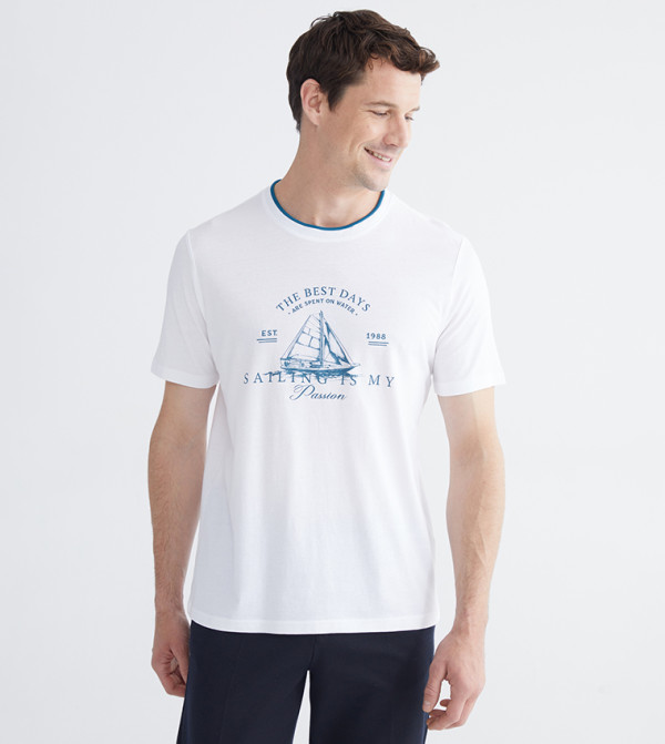 Printed Short Sleeves Casual T-Shirt