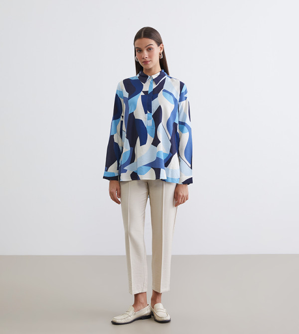 Solid Cropped Carrot Fit Trousers