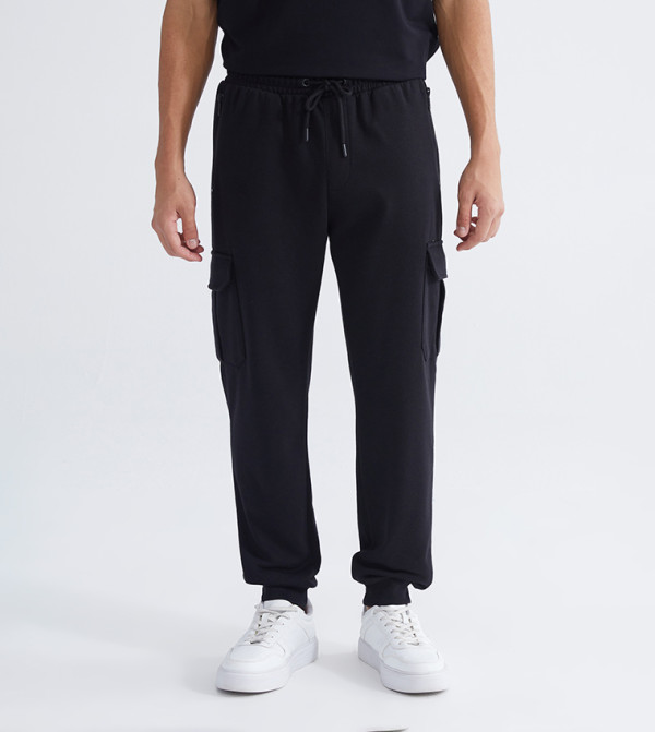 Drawstring Waist Cargo Trousers