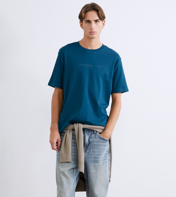 Printed Crew Neck T-Shirt