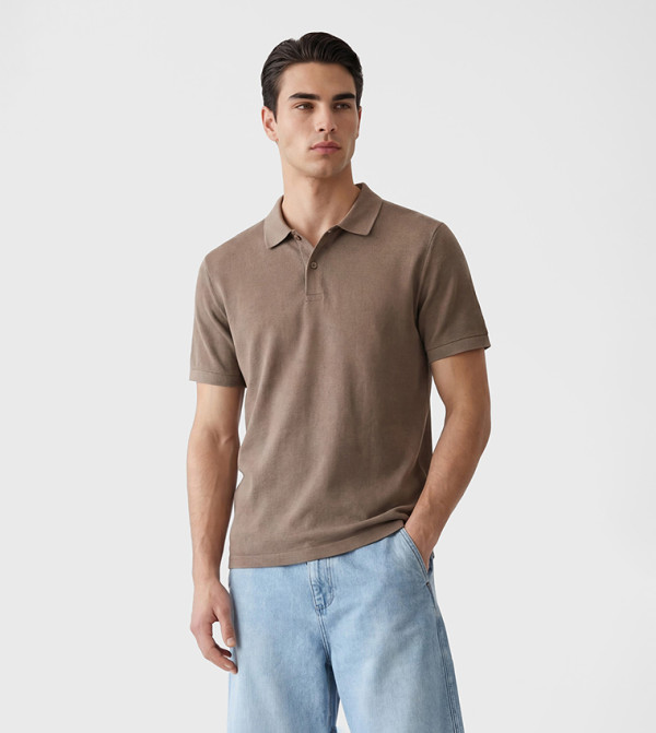 Solid Short Sleeves Polo T-Shirt