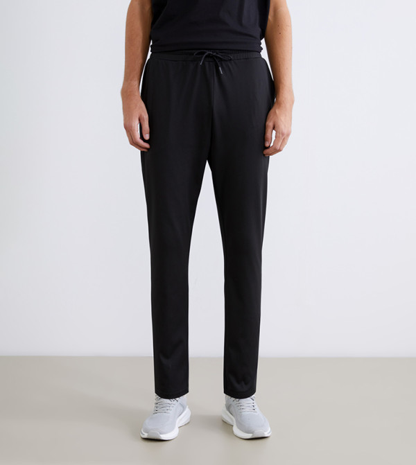 Drawstring Waist Slim Fit Sweatpants