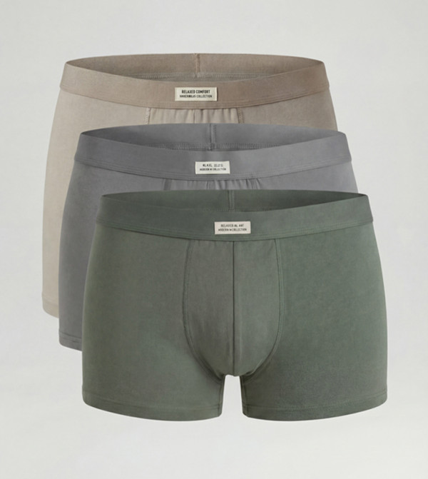 سروال داخلي بخصر مطاطي - 3 قطع