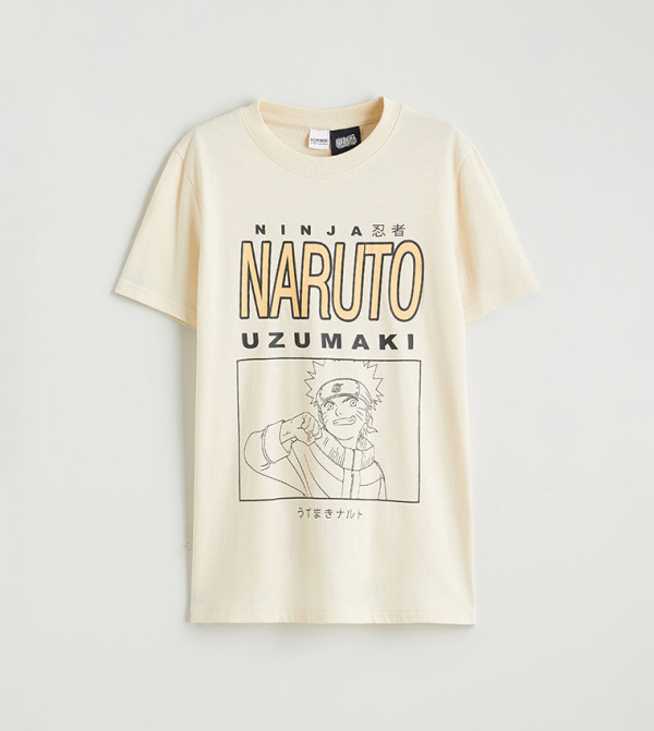Naruto Printed Crew Neck T-Shirt