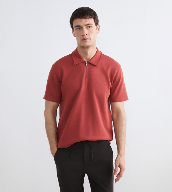 Solid Short Sleeves Polo T-Shirt