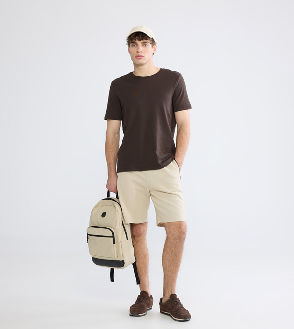 Mid Rise Drawstring Waist Shorts