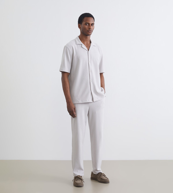 Ribbed Regular Fit Trousers