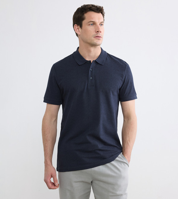 Printed Short Sleeves Polo T-Shirt