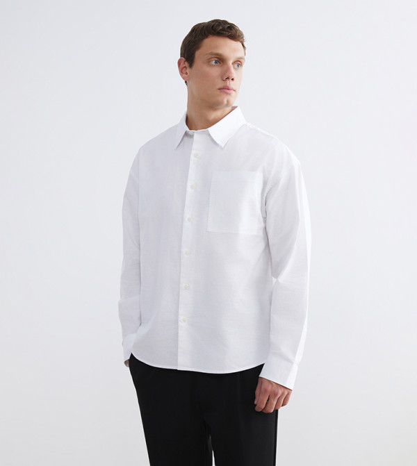 Long Sleeves Regular Fit Oxford Shirt
