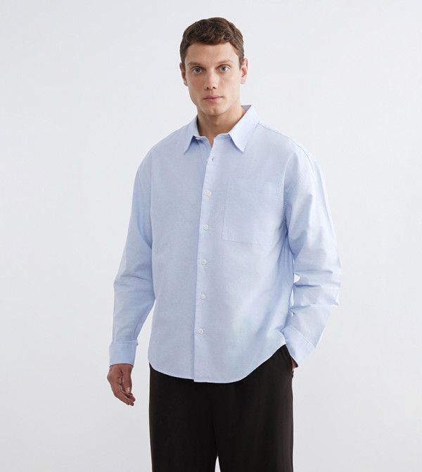 Long Sleeves Regular Fit Oxford Shirt