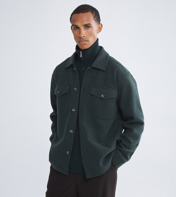 جاكيت قميص كاشيت كم طويل