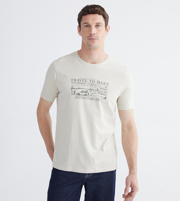 Printed Short Sleeves Casual T-Shirt