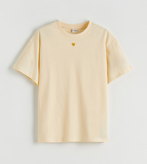 Cut-Out Detail Short Sleeves T-Shirt
