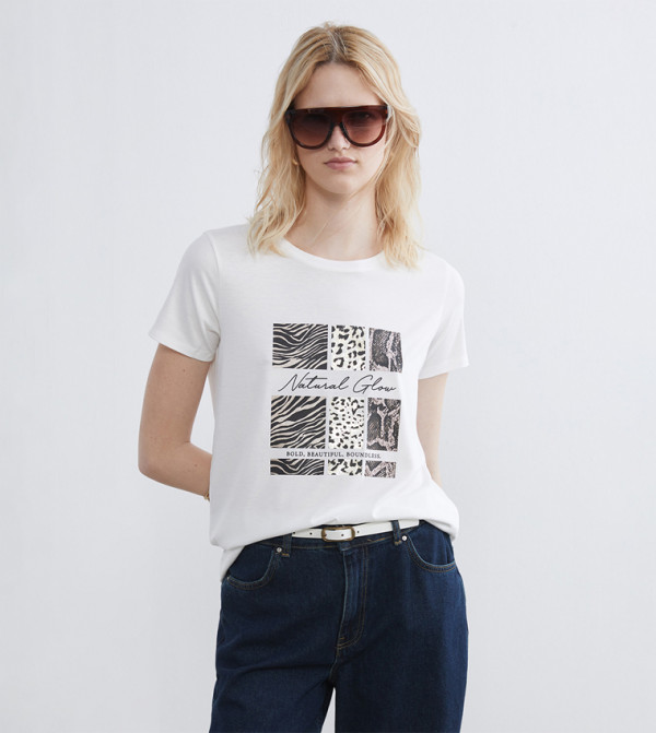 Printed Crew Neck T-Shirt