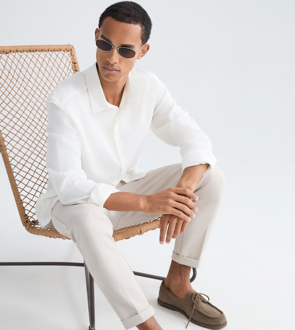 Textured Long Sleeves Casual Shirt