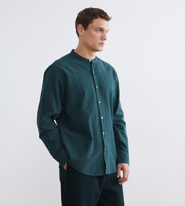 Solid Long Sleeves Casual Shirt