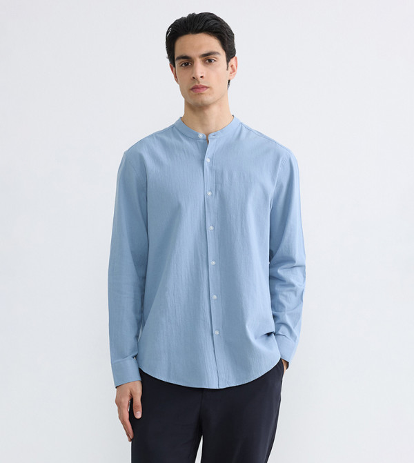 Solid Long Sleeves Casual Shirt