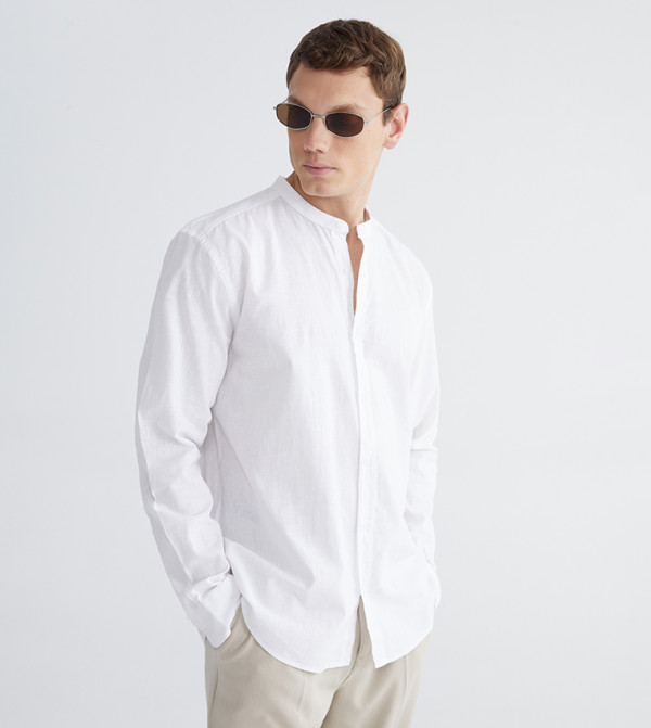 Solid Long Sleeves Casual Shirt