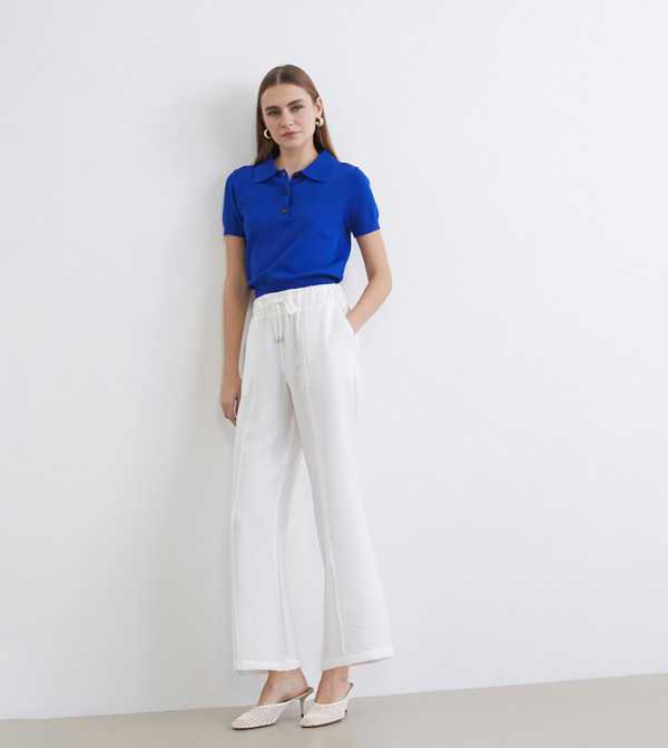 بنطلون برباط على الخصر 