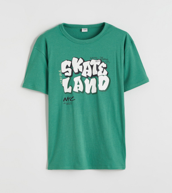 Printed Short Sleeves Casual T-Shirt