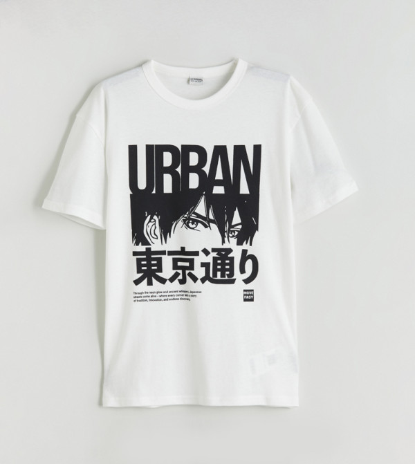 Printed Crew Neck T-Shirt