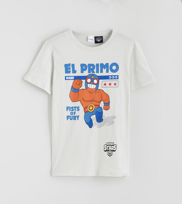 Brawl Stars Printed Crew Neck T-Shirt