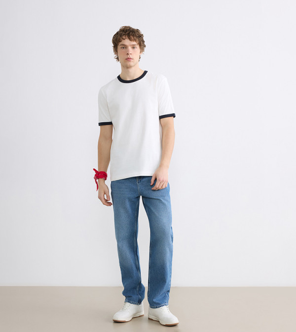 جينز 745 باهت وواسع