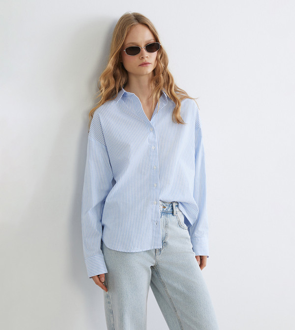 Striped Oversized Oxford Shirt