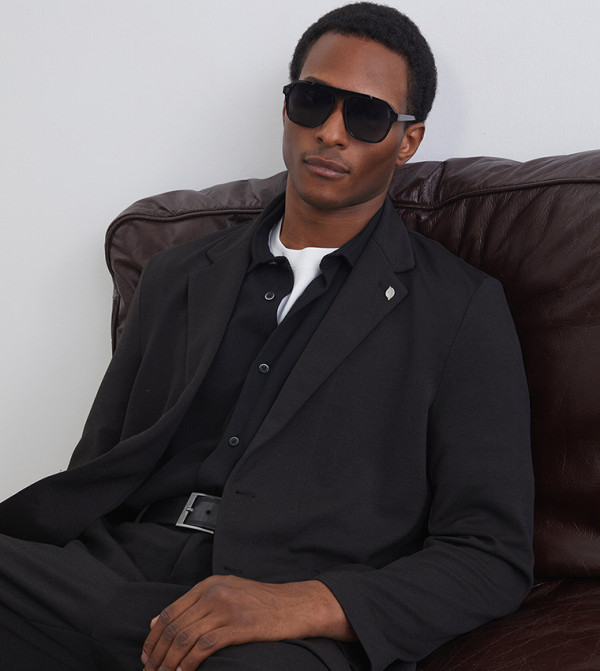 Textured Long Sleeves Blazer